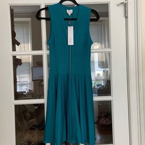 NWT gorgeous PARKER dress in peacock blue teal